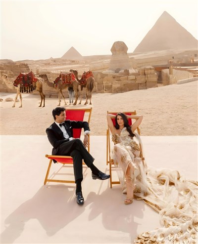 All About Ankur Jain And Erika Hammond Giza Pyramids Wedding