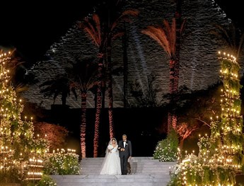 Elie Saab Bride at the Pyramids of Cairo!