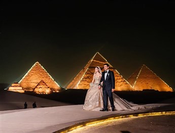 Behind the Scenes of An Epic Wedding at The Pyramids of Egypt