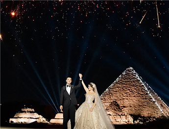 Behind the Scenes of An Epic Wedding at The Pyramids of Egypt