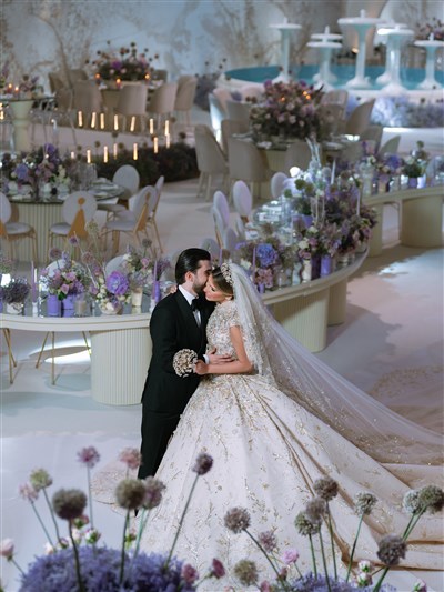 This Unforgettable Wedding in Beirut Combined Architecture, Art, and Haute Couture in a Lavender Dream
