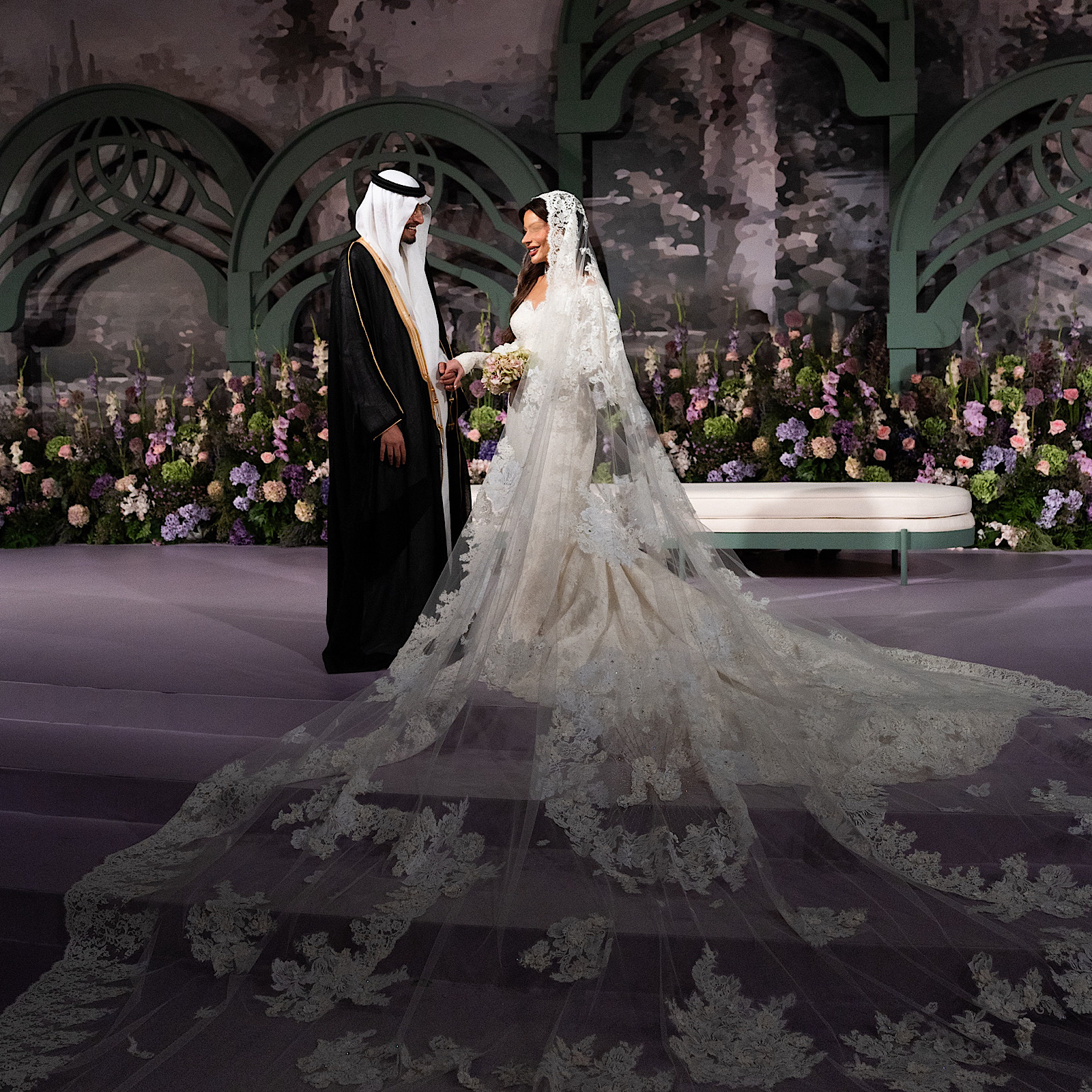 This Bride Didn’t Just Wear a Dolce & Gabbana Gown, She Had a Custom Robe to Match!