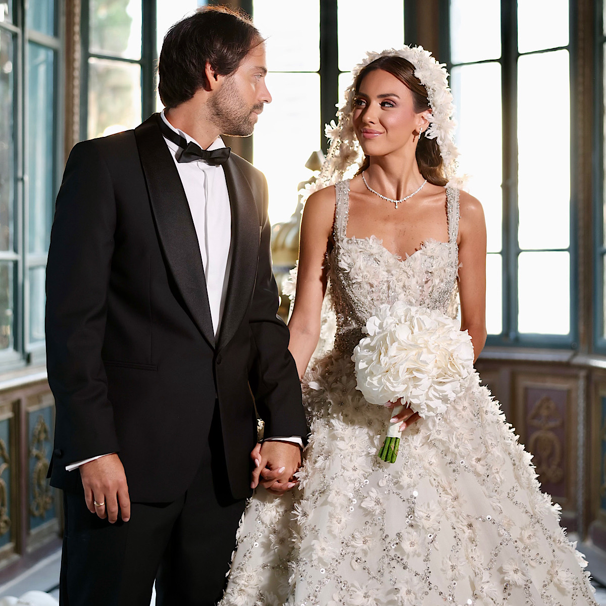 A Historic Palace, Rami Kadi Gown, Bridgerton Energy..All in One Unforgettable Wedding!